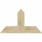 Ekena Millwork Portland Rough Sawn Timber Gable Bracket, Douglas Fir, 36"W x 21"H x 2"D x 6"F, 14/12 Pitch GBW036X21X0206POR00RDF - alternate 1